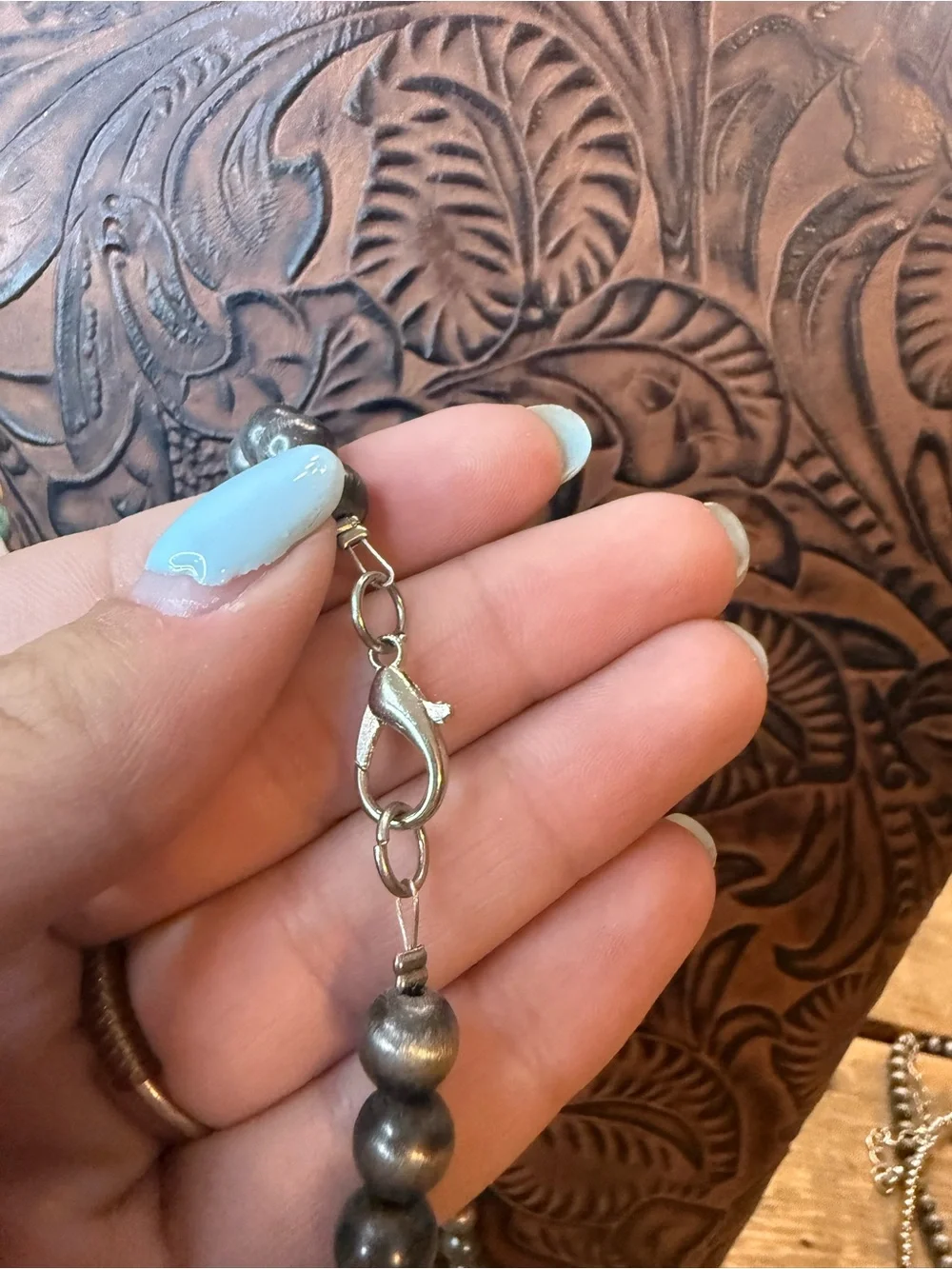 Silver Bead Necklace
